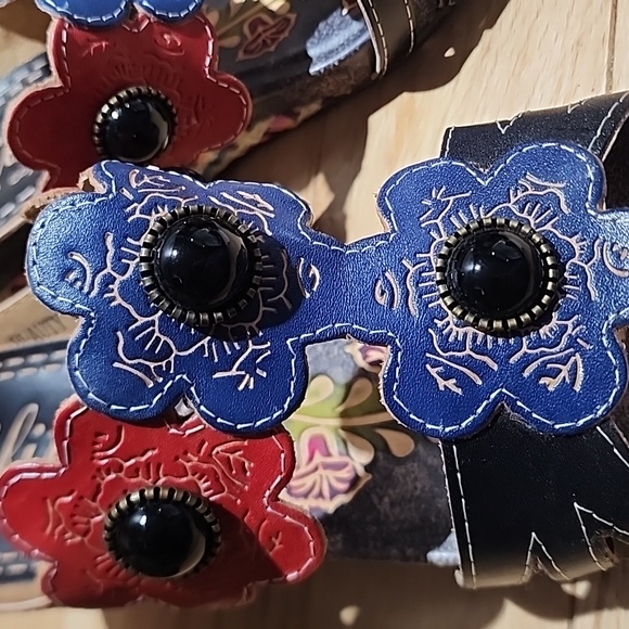 Corkys elite leather sandal wedge - Picture 5 of 6